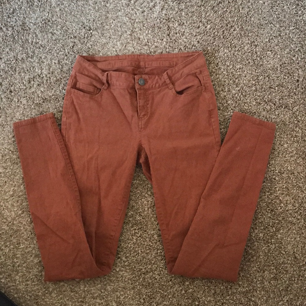 Rust colored jeans